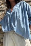 Shayle Indian Cotton Smock Shirt Denim